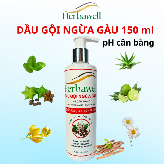  HERBAWELL DẦU GỘI NGỪA GÀU pH CÂN BẰNG