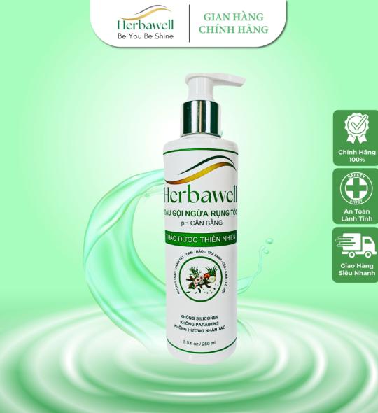 HERBAWELL DẦU GỘI NGỪA RỤNG TÓC pH CÂN BẰNG