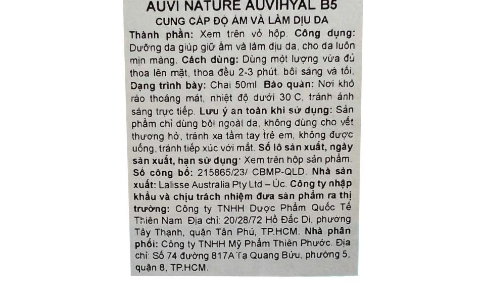 AUVI NATURE AUVIHYAL B5 
